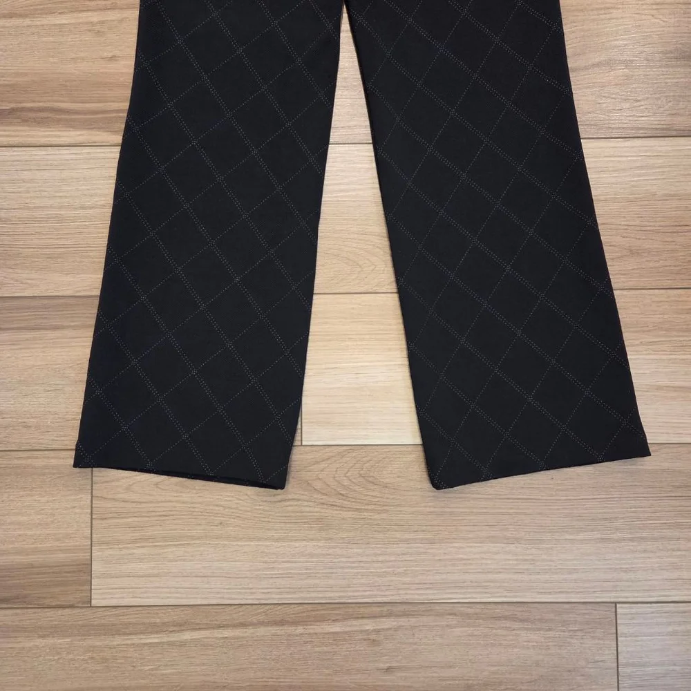NEW YORK & COMPANY Black White Plaid Trousers size S - Picture 6 of 6